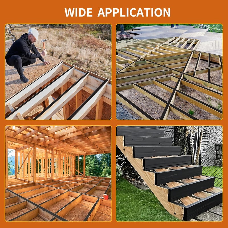 JOAPRIL Deck Joist Tape, 6" x 50' Butyl Tape for Deck Joists, Waterproof and Weather Resistant Self-Adhesive Joist Tape for Wood Beams and Joists, Anti-Corrosion Decking Tape- 1 Pack - Image 5